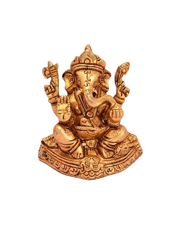 Decorative Brass Statue Of Sitting Ganesha Handicrafts Product - 14866260 - Zoom Image - 1
