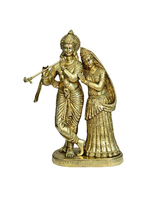 Brass God Radha Krishna Statue Handicrafts Product - 14866493 - Very Small Image - 1