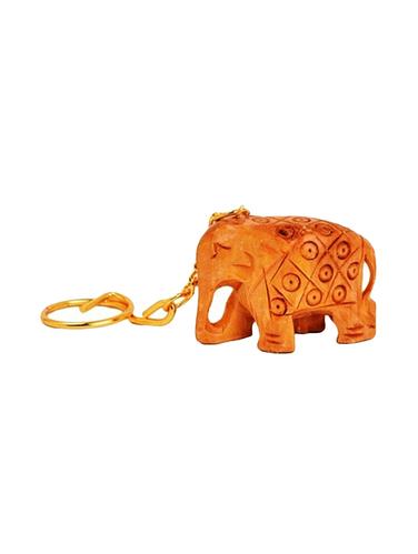 Wooden Elephant Keychain Handicrafts Product - 14866644 - Very Small Image - 1