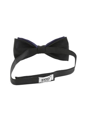 navy blue satin bow tie - 14867363 - Standard Image - 2