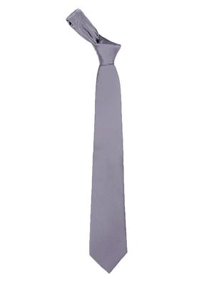 grey satin tie - 14867377 - Standard Image - 3