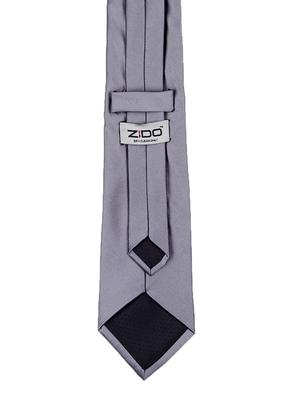 grey satin tie - 14867377 - Standard Image - 4