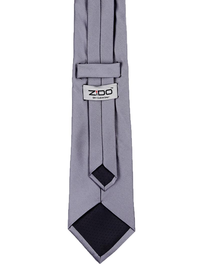 grey satin tie - 14867377 - Zoom Image - 4