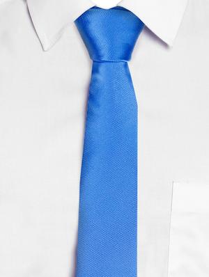 blue satin tie - 14867380 - Standard Image - 5