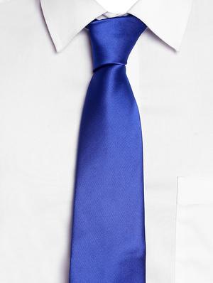 blue satin tie - 14867385 - Standard Image - 5