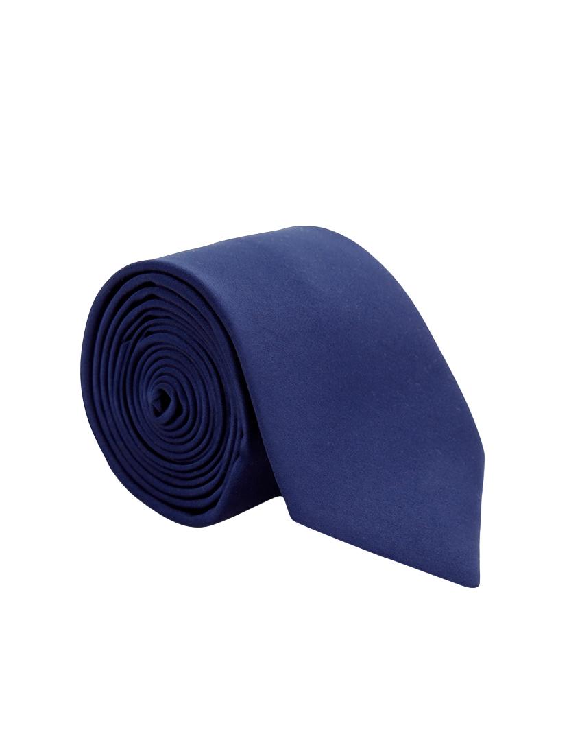 navy blue satin tie - 14867386 - Zoom Image - 1