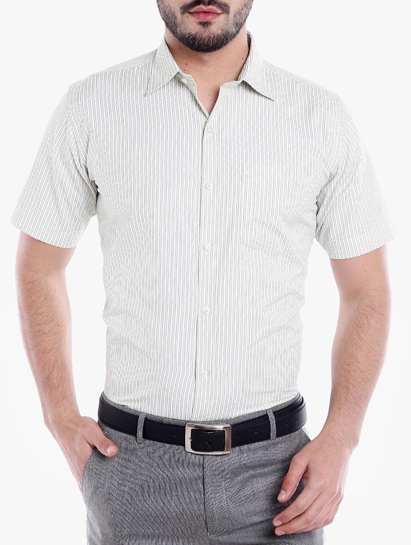 green cotton formal shirt - 14867389 - Zoom Image - 1
