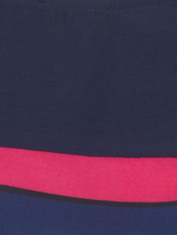 blue crepe straight kurta - 14867621 - Zoom Image - 4