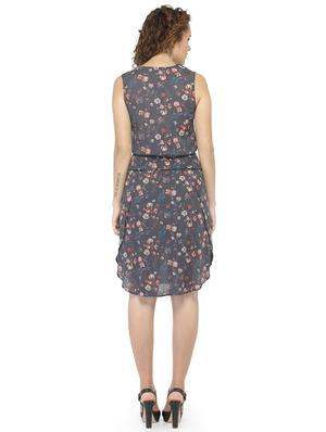 grey printed blouson dress - 14867904 - Standard Image - 3