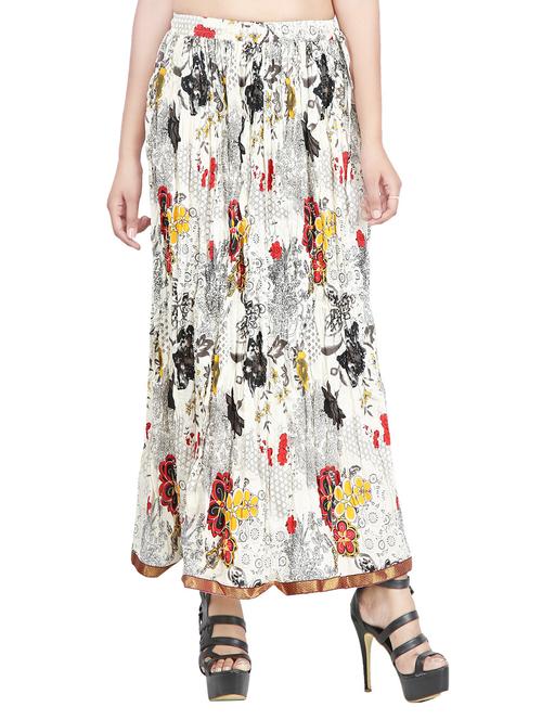 multi colored cotton maxi skirt - 14868055 - Very Small Image - 1