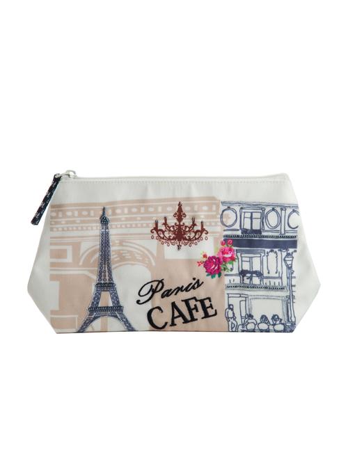 white canvas printed pouch - 14868418 - Standard Image - 1