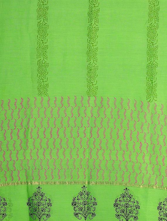 fuchsia designs green chanderi dupatta - 14868496 - Zoom Image - 3