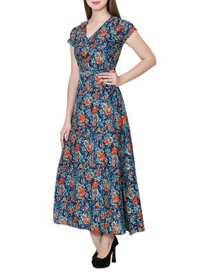 tie back floral maxi dress - 14869013 - Standard Image - 2