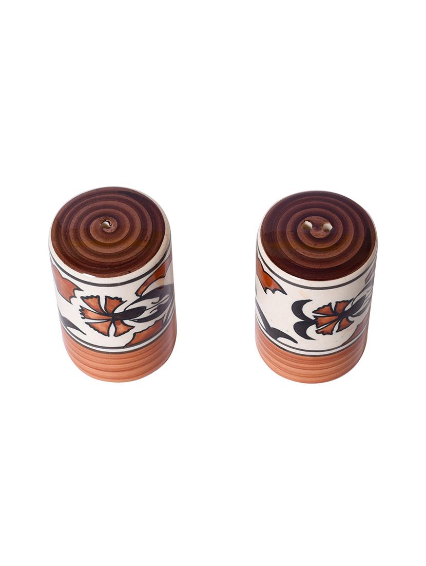 ceramic hand painted floral salt pepper set - 14869211 - Zoom Image - 2