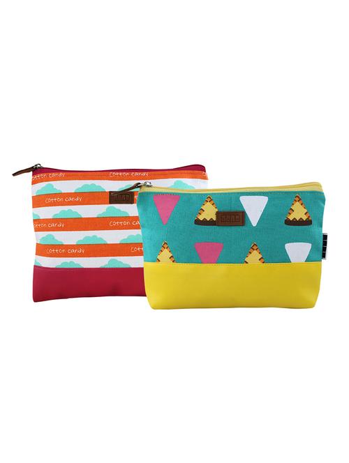 multi colored cotton printed pouches - 14869754 - Very Small Image - 1