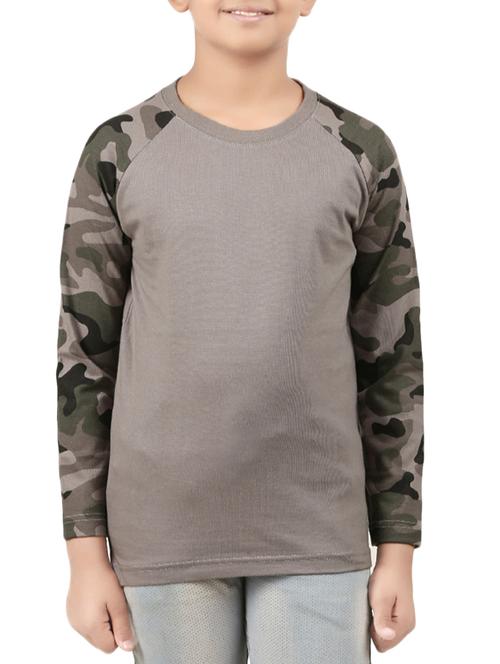 grey cotton t-shirt - 14870766 - Very Small Image - 1