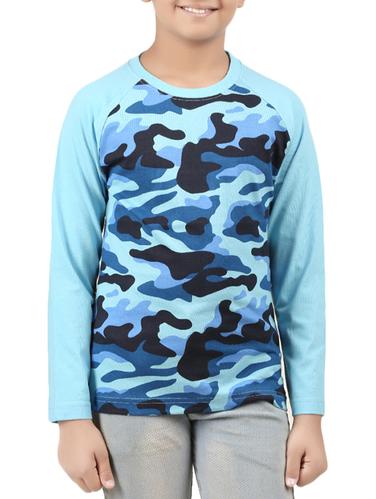blue cotton t-shirt - 14870779 - Very Small Image - 1