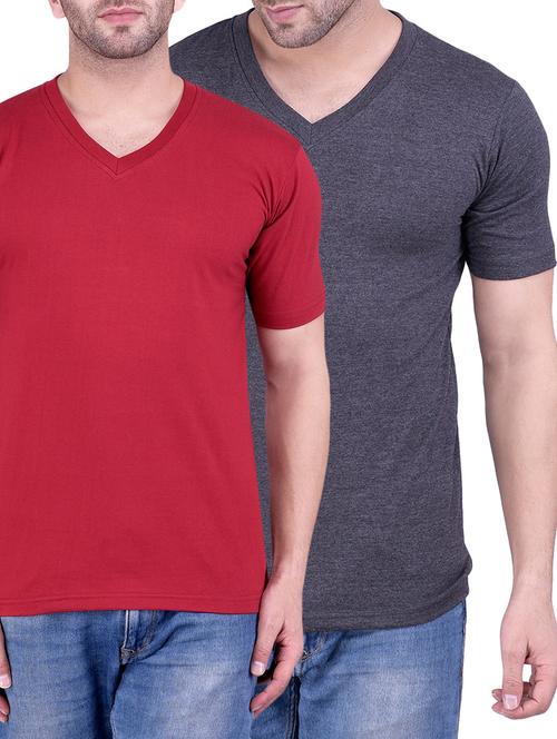 multi colored cotton combos t-shirt (set of 2) - 14870846 - Standard Image - 1