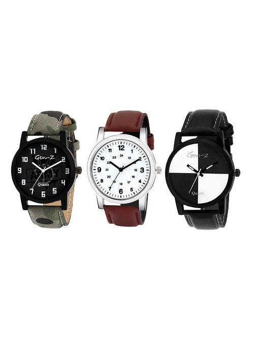 Gen-Z combo of 3 Army Classic and Chess watches - 14871539 - Standard Image - 1