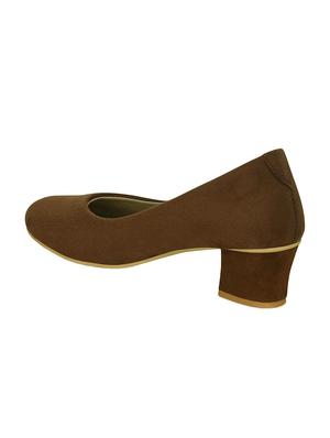 tan faux leather slip on pumps - 14871898 - Standard Image - 2