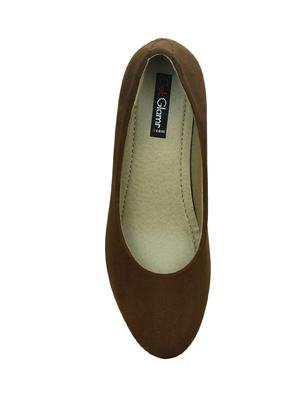 tan faux leather slip on pumps - 14871898 - Standard Image - 3