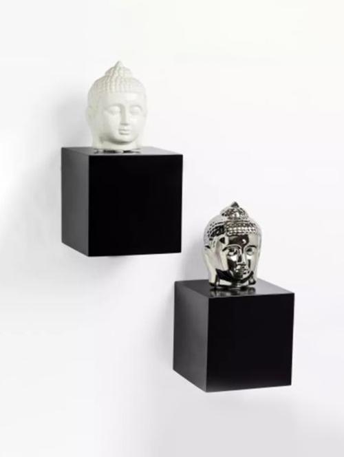 Mdf Floating Wall Beautiful Desigen Wall Shelves Pack of 2 - 14872469 - Standard Image - 1