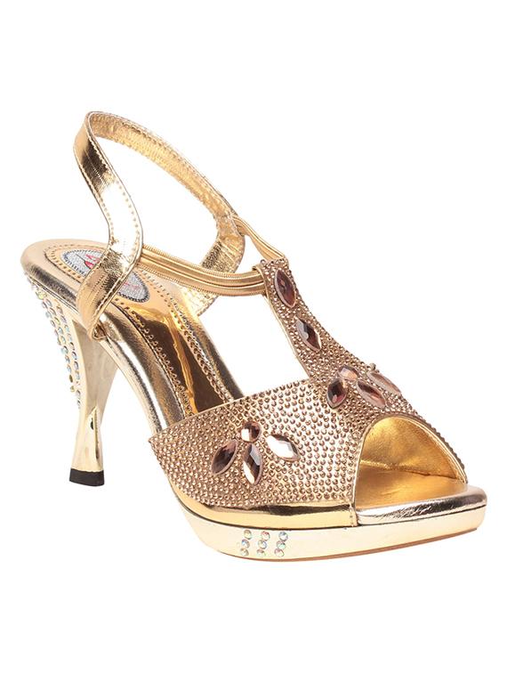 gold back strap sandal - 14873056 - Zoom Image - 1
