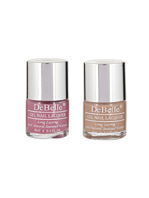 debelle gel nail lacquer (laura aura & coco bean) 8ml each pack of 2 - 14873075 - Standard Image - 1