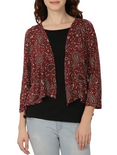red printed layered top - 14874871 - Very Small Image - 1