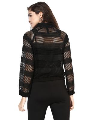 black solid summer jacket - 14875882 - Standard Image - 3