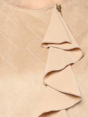 beige solid jacket - 14875897 - Standard Image - 4