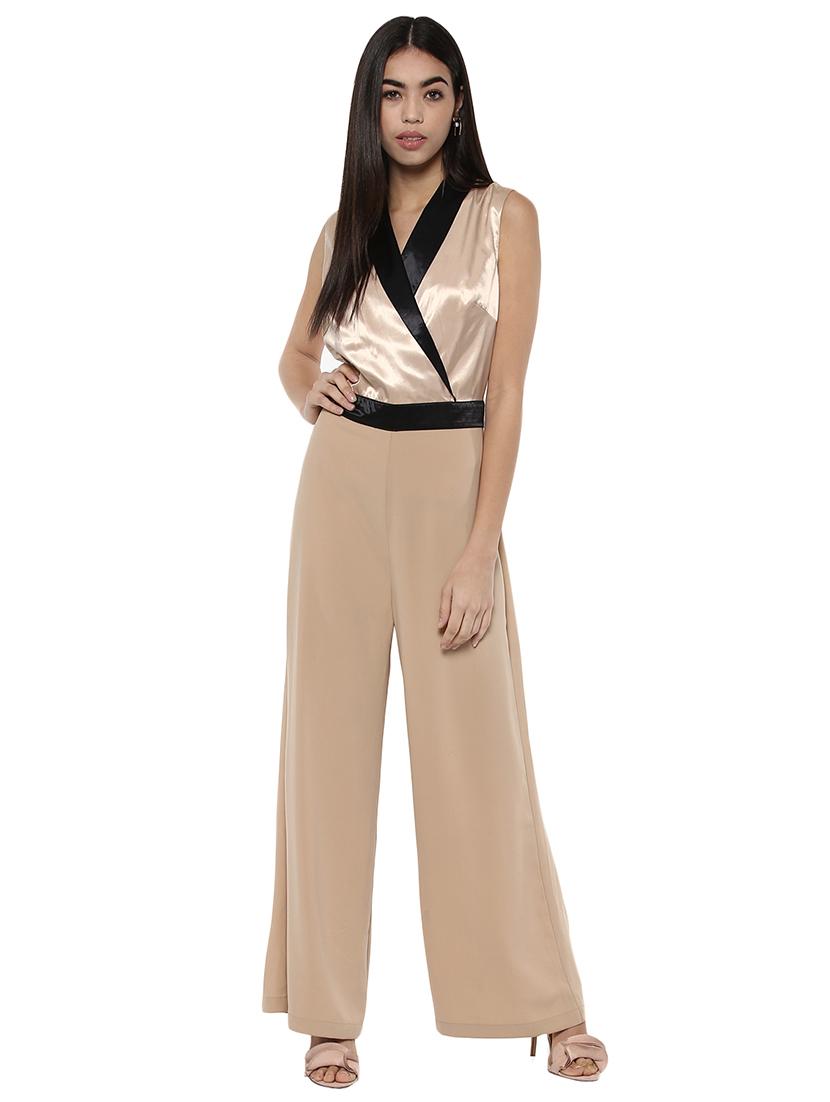 beige full leg jumpsuit - 14876095 - Zoom Image - 1