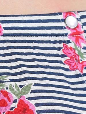 blue striped rayon top - 14876292 - Standard Image - 4