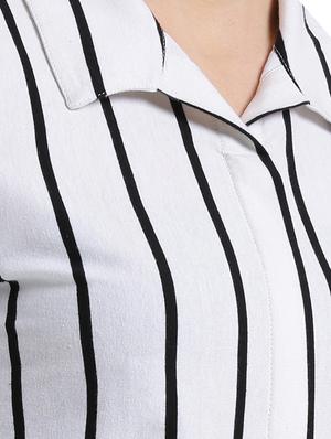 white striped casual shirt - 14876302 - Standard Image - 4