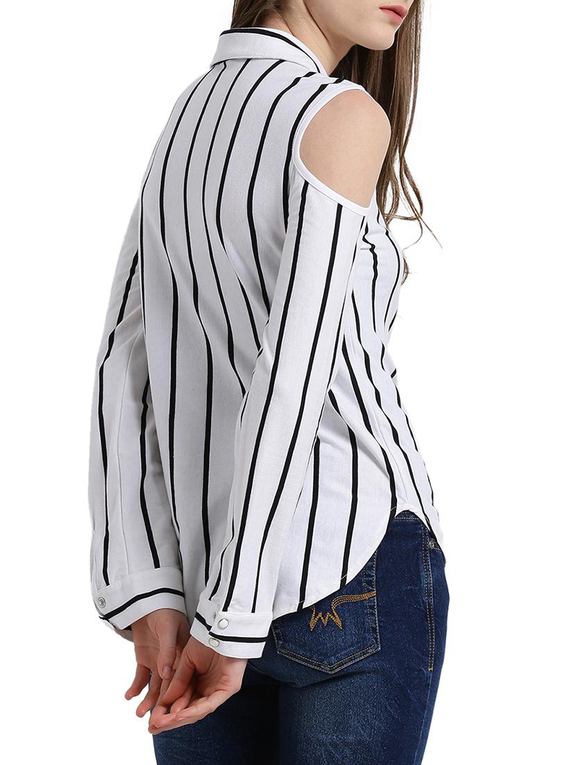 white striped casual shirt - 14876302 - Zoom Image - 3