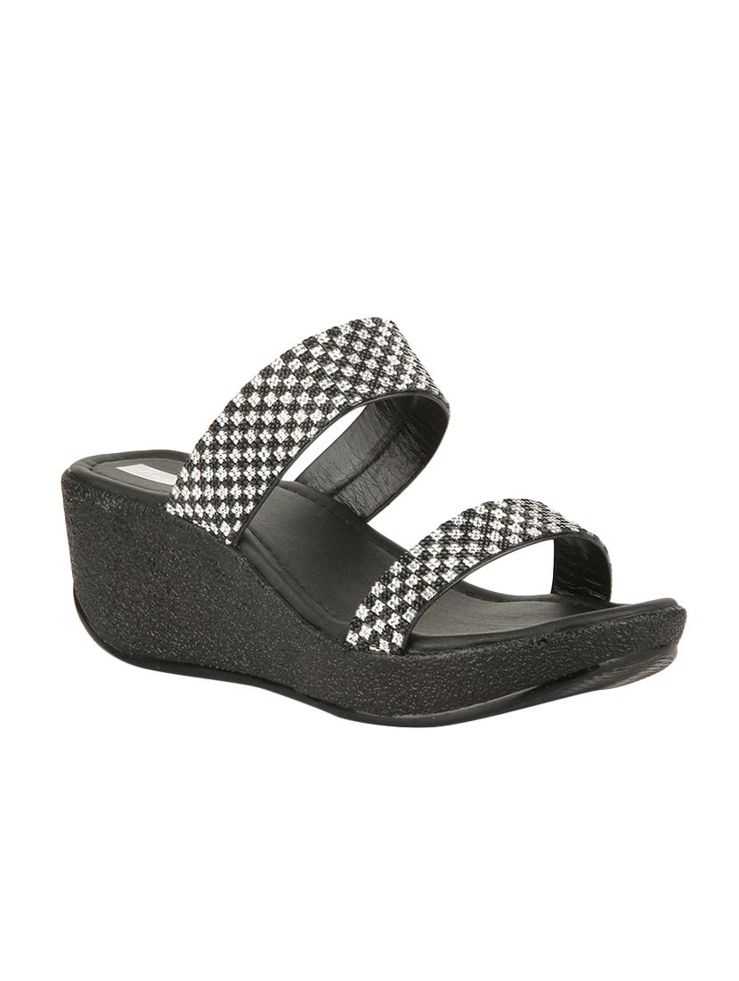 bruno manetti women black faux leather wedges - 14876725 - Zoom Image - 1