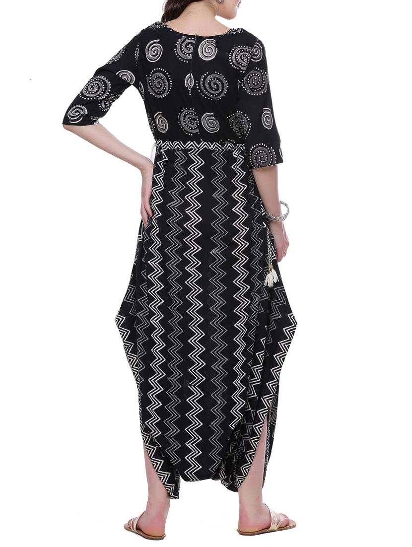 cowl printed fusion dress - 14876843 - Zoom Image - 3