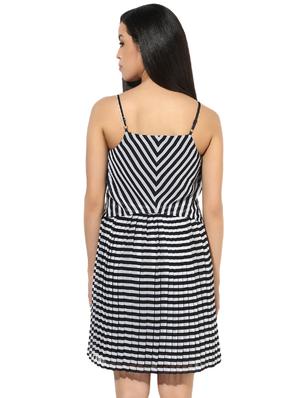 black striped layered dress - 14878645 - Standard Image - 4