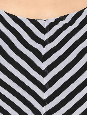 black striped layered dress - 14878645 - Standard Image - 5