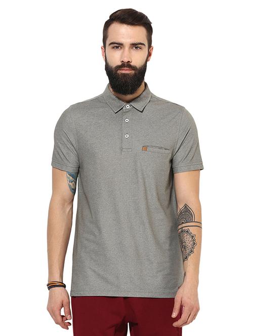 grey cotton pocket t-shirt - 14880151 - Standard Image - 1
