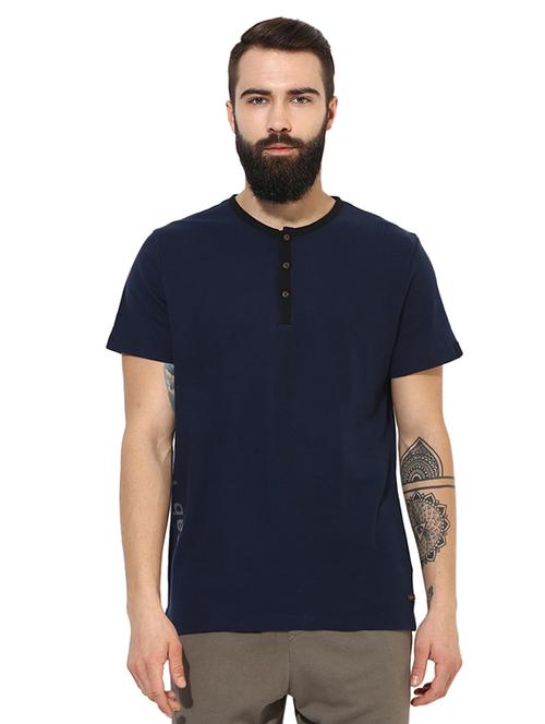 navy blue cotton t-shirt - 14880173 - Standard Image - 1
