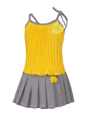 yellow viscose skirt top - 14880667 - Standard Image - 2