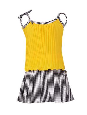 yellow viscose skirt top - 14880667 - Standard Image - 4
