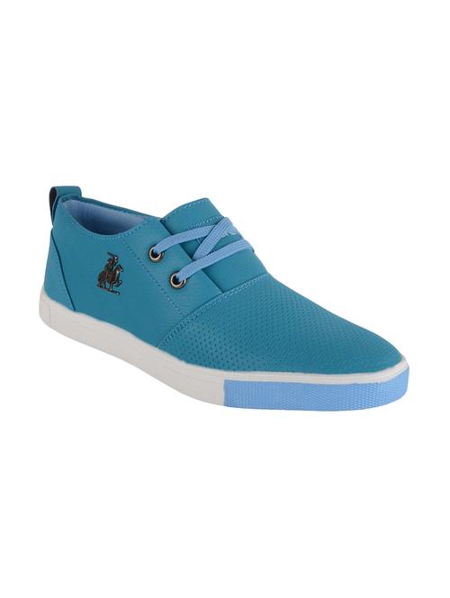 blue leatherette sneaker - 14881655 - Standard Image - 1