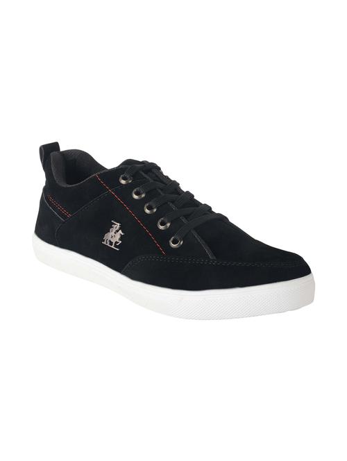 black leatherette lace up sneaker - 14881656 - Very Small Image - 1