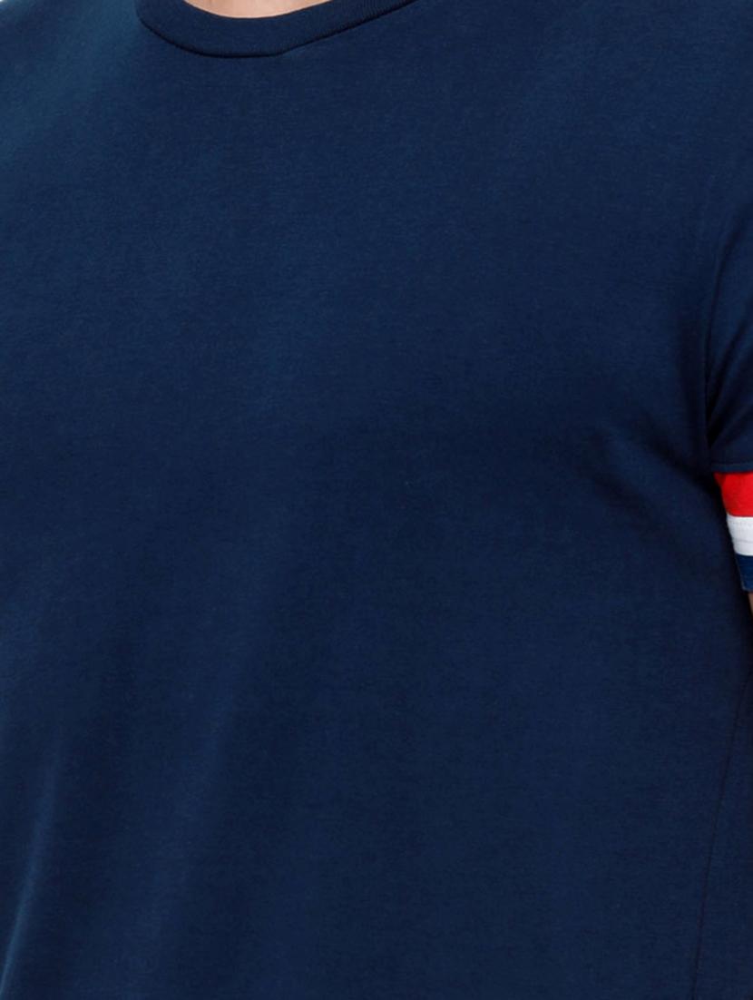 navy blue cotton t-shirt - 14882327 - Zoom Image - 4