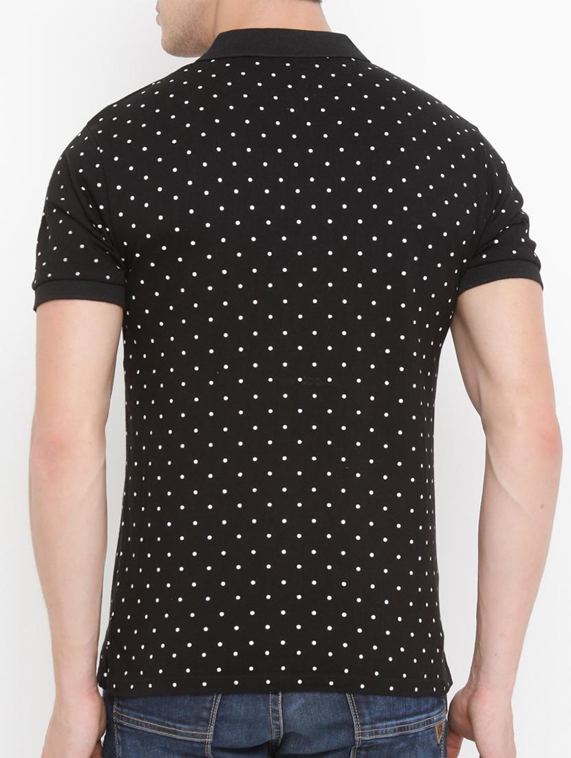 black cotton all over print tshirt - 14882330 - Zoom Image - 3