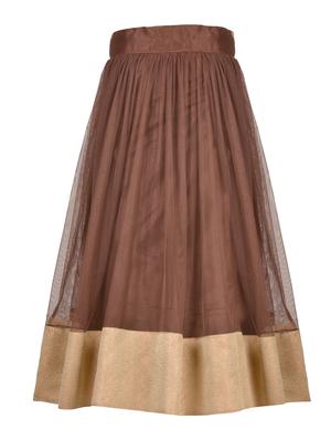 brown satin lehnga choli - 14882950 - Standard Image - 5