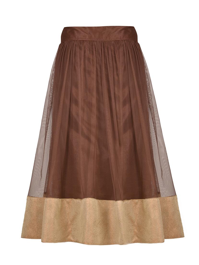 brown satin lehnga choli - 14882950 - Zoom Image - 4