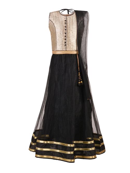 black net lehnga choli - 14882958 - Standard Image - 1